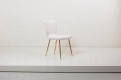 Louis Sognot Set of 10 Brass Leg Dining Chairs by Louis Sognot for Arflex Italy 1959 - 1155481