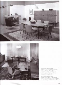 Louis Sognot Set of 10 Brass Leg Dining Chairs by Louis Sognot for Arflex Italy 1959 - 1155487