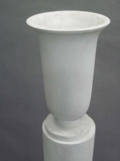 Louis Sue Pair French Mid Century Modern Plaster Column Floor Lamps Attr Louis Sue 1930 - 1568677