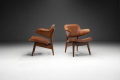 Louis Van Teeffelen Pair of Louis van Teeffelen Penguin Armchairs for W B The Netherlands 1960s - 3960838