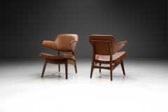 Louis Van Teeffelen Pair of Louis van Teeffelen Penguin Armchairs for W B The Netherlands 1960s - 3960840