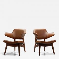 Louis Van Teeffelen Pair of Louis van Teeffelen Penguin Armchairs for W B The Netherlands 1960s - 3964021