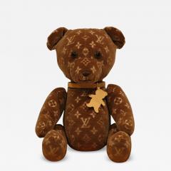 Louis Vuitton Dou Dou Teddy Bear Leather with Monogram Canvas at