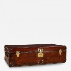 A Louis Vuitton suitcase in natural cow hide