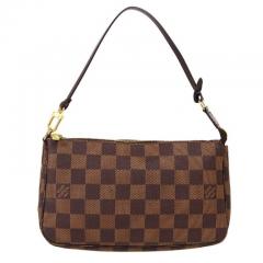 Louis Vuitton Louis Vuitton Damier Ebene Monogram Coated Canvas Pochette - 4486689