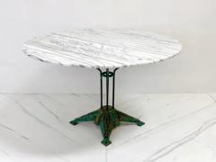 Louis Vuitton Louis Vuitton Iron and Marble Dining or Center Table 1930s - 3176386