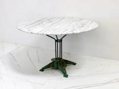 Louis Vuitton Louis Vuitton Iron and Marble Dining or Center Table 1930s - 3176387