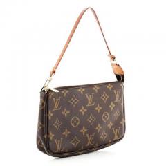 Louis Vuitton Louis Vuitton Monogram Coated Canvas Pochette - 4486683