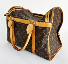 Louis Vuitton Louis Vuitton Monogrammed Pet Carrier Canvas Cowhide Mesh Window Lining - 4522995