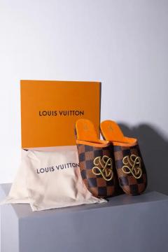 Louis Vuitton Louis Vuitton Will We Pharell Palace Slipper Damier Pop Mens - 3703851