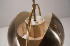 Louis Weisdorf Brass Multi Lite Pendant by Louis Weisdorf for Lyfa Denmark 1972 - 1724091