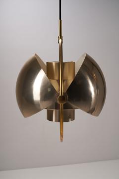 Louis Weisdorf Brass Multi Lite Pendant by Louis Weisdorf for Lyfa Denmark 1972 - 1724092