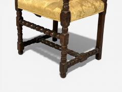 Louis XIII Barley Twist Occasional Chairs Fabric Cherry France 17th c  - 4493766