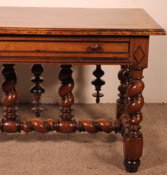 Louis XIII Period Center Table Or Console In Walnut early 17 Century - 3514703