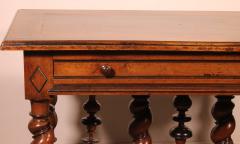 Louis XIII Period Center Table Or Console In Walnut early 17 Century - 3514707