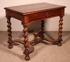 Louis XIII Table In Walnut 17th Century - 3417809