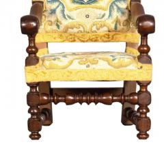 Louis XIII Walnut Miniature Armchair - 4130717