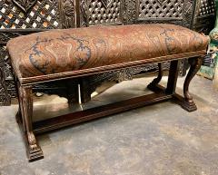 Louis XIII XIV Style Upholstered Bench - 3355593