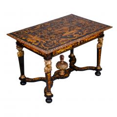 Louis XIV Marquetry and Ebonized Writing Center Table - 3803163