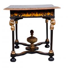 Louis XIV Marquetry and Ebonized Writing Center Table - 3803169