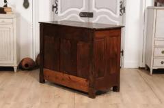 Louis XIV Period 18th Century Walnut Buffet with Carved Quatrefoil Motifs - 3574144