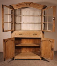 Louis XIV Showcase Cabinet Or Vitrine In Natural Oak 19th Century - 2913088