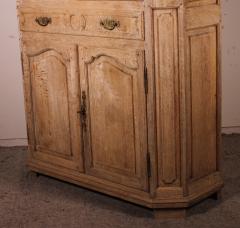 Louis XIV Showcase Cabinet Or Vitrine In Natural Oak 19th Century - 2913094