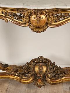 Louis XIV Style Giltwood Console France circa 1860 - 3271837