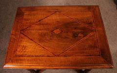 Louis XIV Table In Walnut And Inlays 18 Century - 3923816