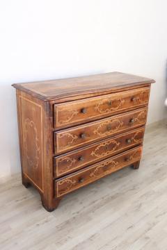 Louis XIV Walnut Inlaid Antique Commode or Chest of Drawers - 2972495