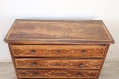 Louis XIV Walnut Inlaid Antique Commode or Chest of Drawers - 2972496