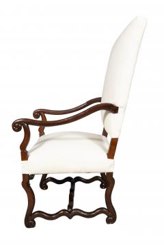 Louis XIV Walnut Os De Mouton Armchair - 4158291