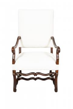 Louis XIV Walnut Os De Mouton Armchair - 4158298