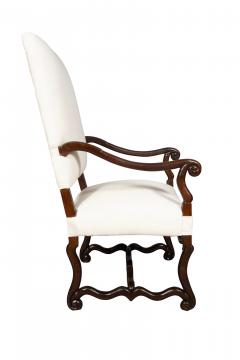 Louis XIV Walnut Os De Mouton Armchair - 4158306