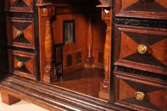 Louis XIV Walnut Travel Cabinet 18th Century - 4012142