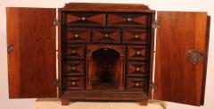 Louis XIV Walnut Travel Cabinet 18th Century - 4012143