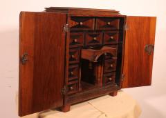 Louis XIV Walnut Travel Cabinet 18th Century - 4012151