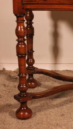 Louis XIV Walnut Writing Table Or Occasional Table From The17th Century - 3802666