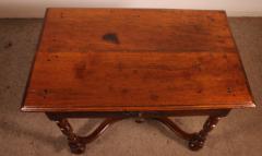 Louis XIV Walnut Writing Table Or Occasional Table From The17th Century - 3802677