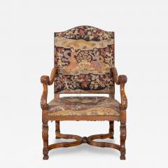 Louis XV Carved Walnut Armchair from Tuscany 18th Century - 4381977