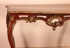 Louis XV Console In Polychrome Wood 18th Century Italy - 2934033