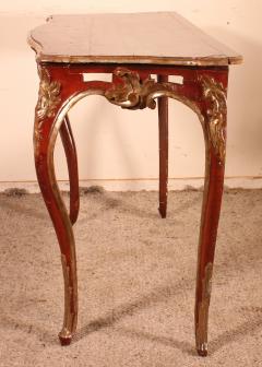 Louis XV Console In Polychrome Wood 18th Century Italy - 2934035