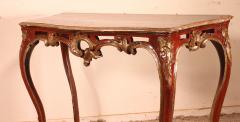 Louis XV Console In Polychrome Wood 18th Century Italy - 2934037