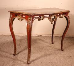 Louis XV Console In Polychrome Wood 18th Century Italy - 2934040