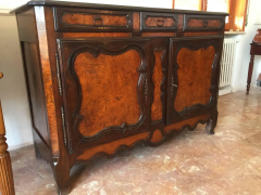 Louis XV Country French Carved Elm Sideboard Early 1800s - 2603221