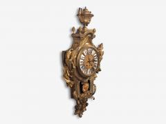 Louis XV Figural Cartel Clock Dore Bronze France 19th Century - 4802427