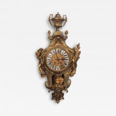 Louis XV Figural Cartel Clock Dore Bronze France 19th Century - 4804072
