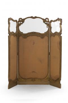 Louis XV Gilt 3 Fold Screen - 1379823