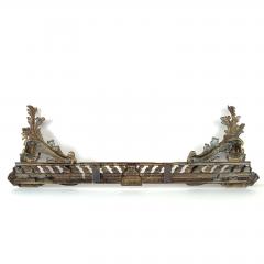 Louis XV Gilt Brass Fireplace Guard or Chenet - 3956321