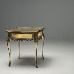 Louis XV Jewelry Showcase Vitrine Table Walnut Bronze Gilt 1920s - 3726545